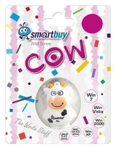 

Флешка 16Gb USB 2.0 SmartBuy Wild Series Cow, белый (SB16GBCow), Wild Series Cow