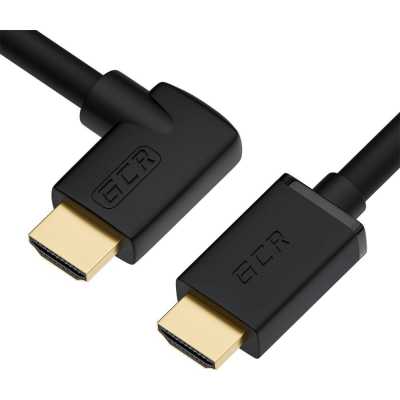 

Кабель HDMI(19M)-HDMI(19M) прямой+правый угол, 2 м, черный GCR (GCR-52322)