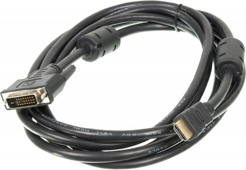 

Кабель DVI-D(25M)-HDMI(19M), 3 м, черный Ningbo (841157)