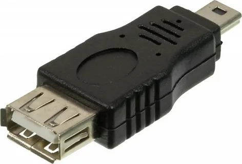 Переходник (адаптер) Mini USB 2.0(Bm)-USB 2.0(Af), черный Ningbo (841872)