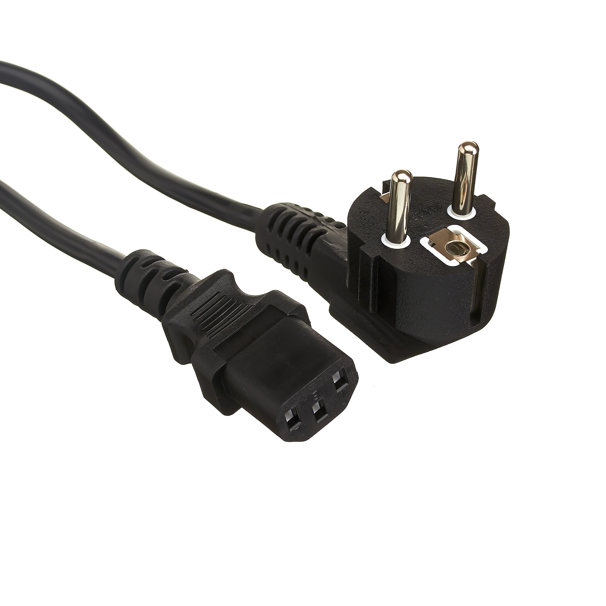 

Кабель питания IEC-320-C13-Schuko (Euro)(M) угловая вилка/прямой штекер, 220В, 1.8м, черный Exegate Special PC-1,8S (ES280999RUS), PC-1,8S