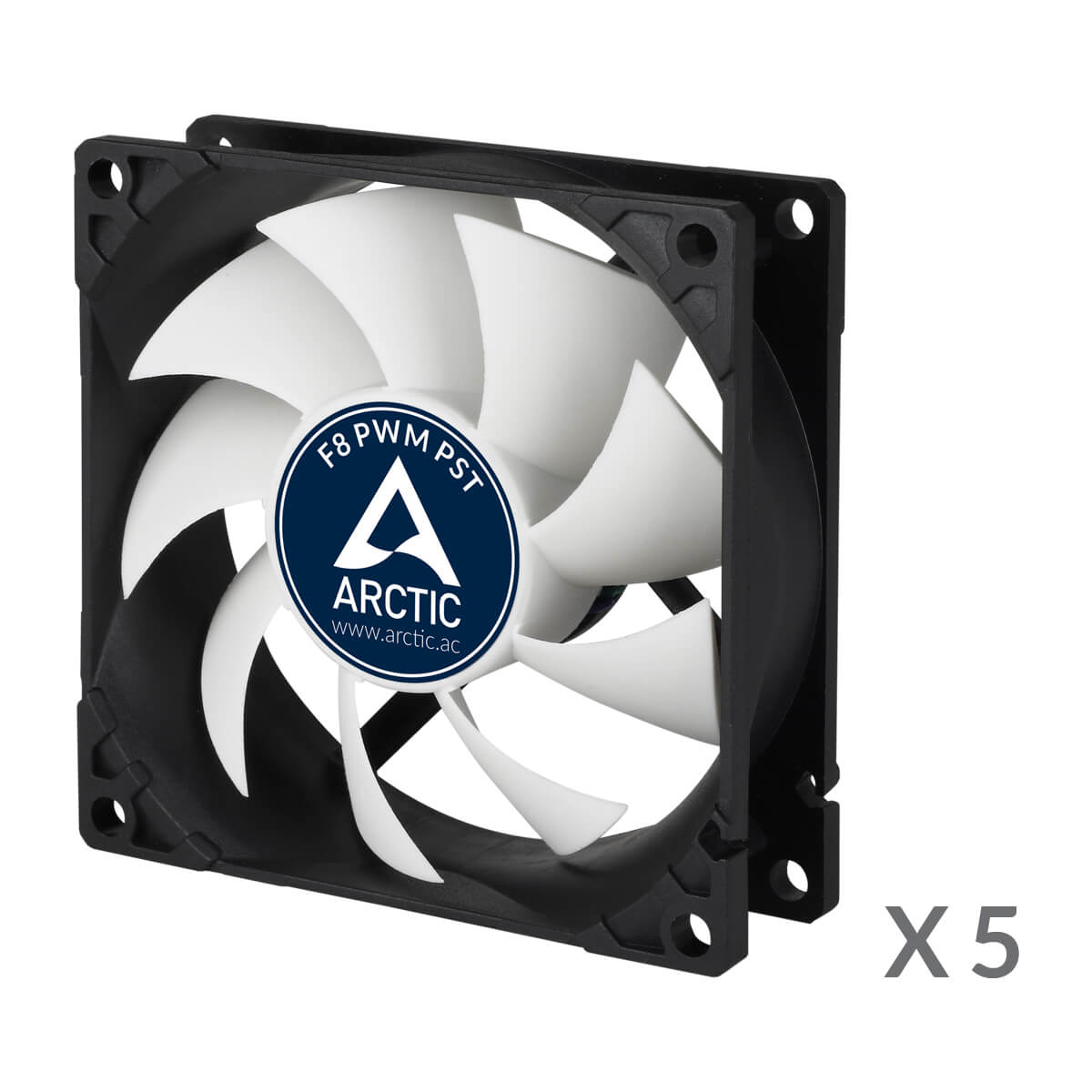 

Комплект вентиляторов Arctic Cooling F8 PWM PST Value pack, 80 мм, 2000rpm, 22.5 дБ, 4-pin PWM, 5шт (ACFAN00064A), F8 PWM PST Value pack