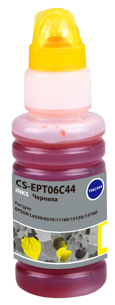 

Чернила Cactus CS-EPT06C44, 70 мл, желтый, совместимые для Epson L6550/6570/11160/15150/15160 (CS-EPT06C44), CS-EPT06C44