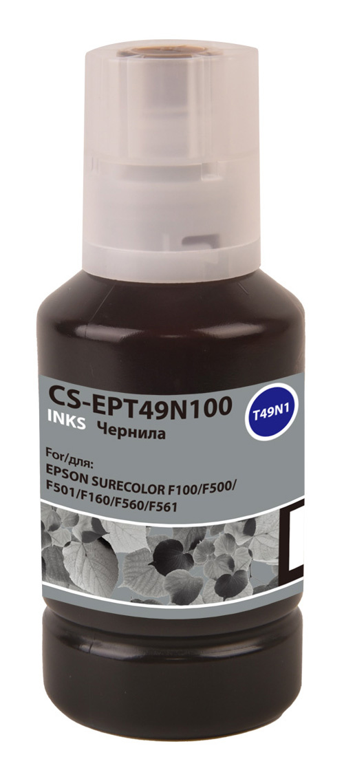 

Чернила Cactus CS-EPT49N100, 140 мл, черный, совместимые для Epson SureColor SC-F100/F500 (CS-EPT49N100), CS-EPT49N100