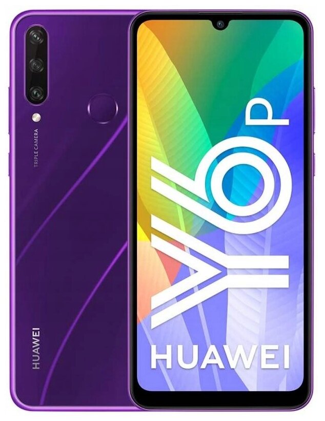 

Смартфон Huawei Y6p, 6.3" 720x1600 IPS, MediaTek Helio P22, 3Gb RAM, 64Gb, 3G/4G, NFC, Wi-Fi, BT, 3xCam, 2-Sim, 5000mAh, Micro-USB, Android 10, фиолетовый (MED-LX9N/51096PSX), Y6p
