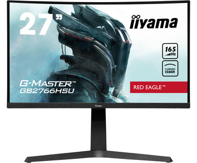 

Монитор 27" Iiyama Red Eagle GB2766HSU-B1 VA, изогнутый, 1920x1080 (16:9), 250кд/м2, 165Hz, 1мс, 178°/178°, FreeSync Premium, HDMI, DisplayPort, USB-Hub, черный, GB2766HSU-B1