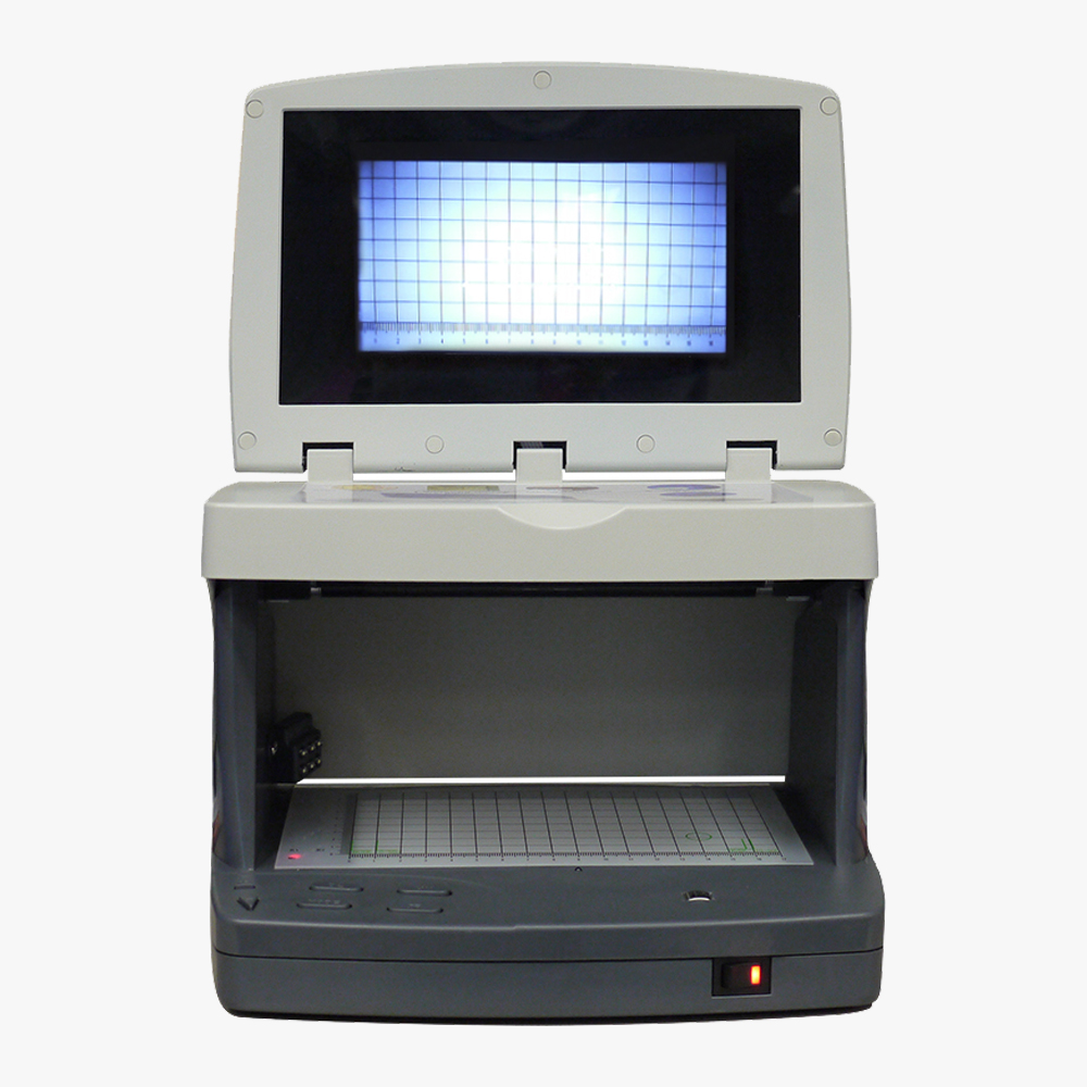 Детектор банкнот просмотровый Mbox MD-8007, мультивалюта, ИК/УФ/антистокс, черный/серый