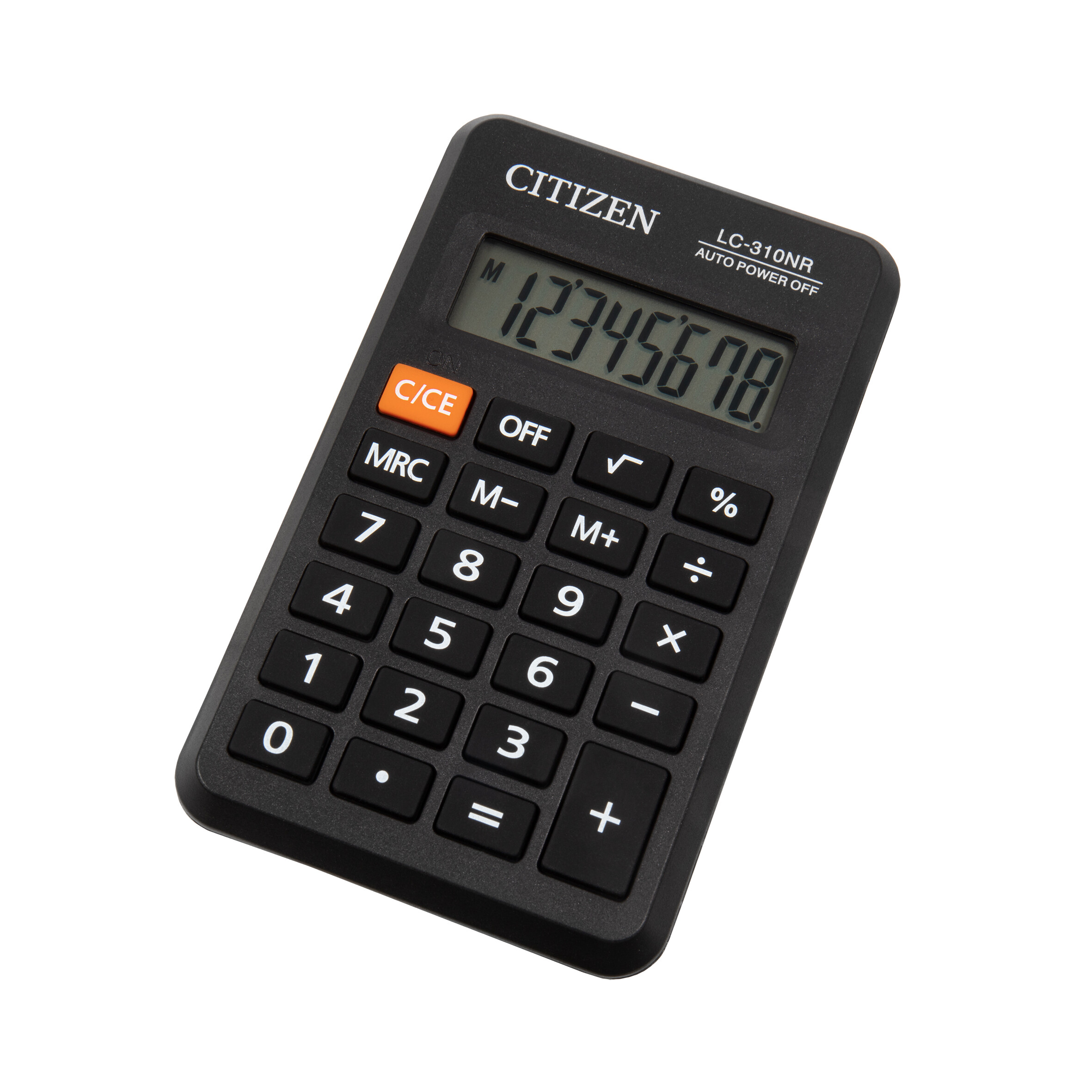 

Калькулятор карманный Citizen BusinessLine LC310NR, 8-разрядный, однострочный экран, черный, LC310NR