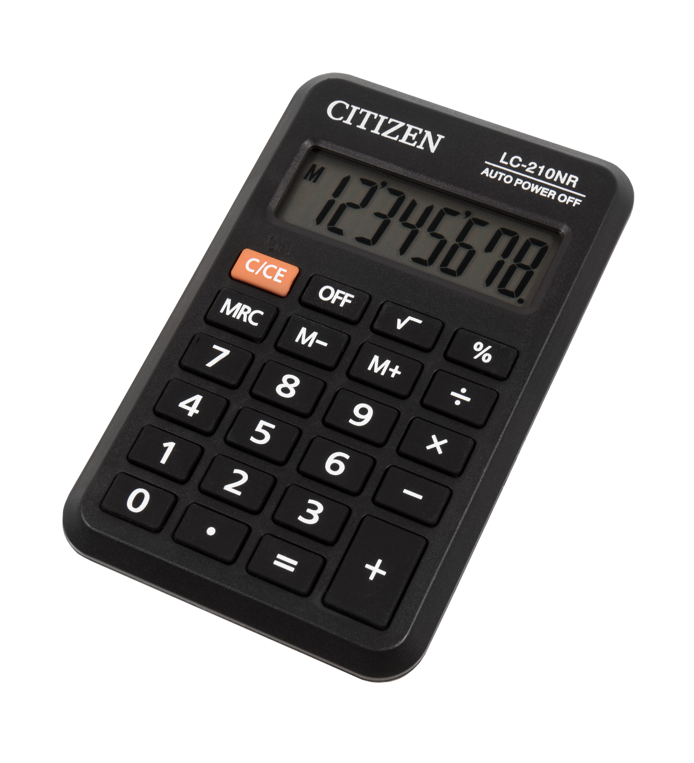 Калькулятор карманный Citizen BusinessLine LC-210NR, 8-разрядный, однострочный экран, черный