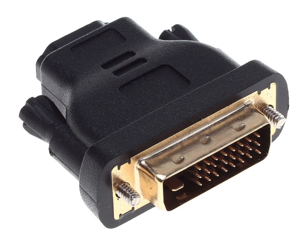 

Переходник (адаптер) HDMI(19F)-DVI-D(25M), черный Buro (BHP RET ADA_HDMI-DVI)