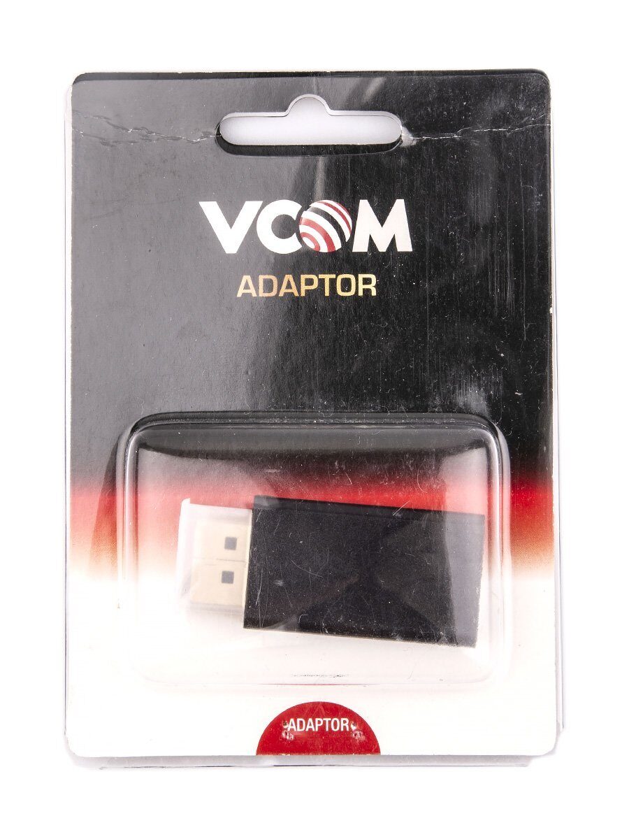 

Переходник (адаптер) DisplayPort(20M)-HDMI(19F), черный VCOM (CA331)