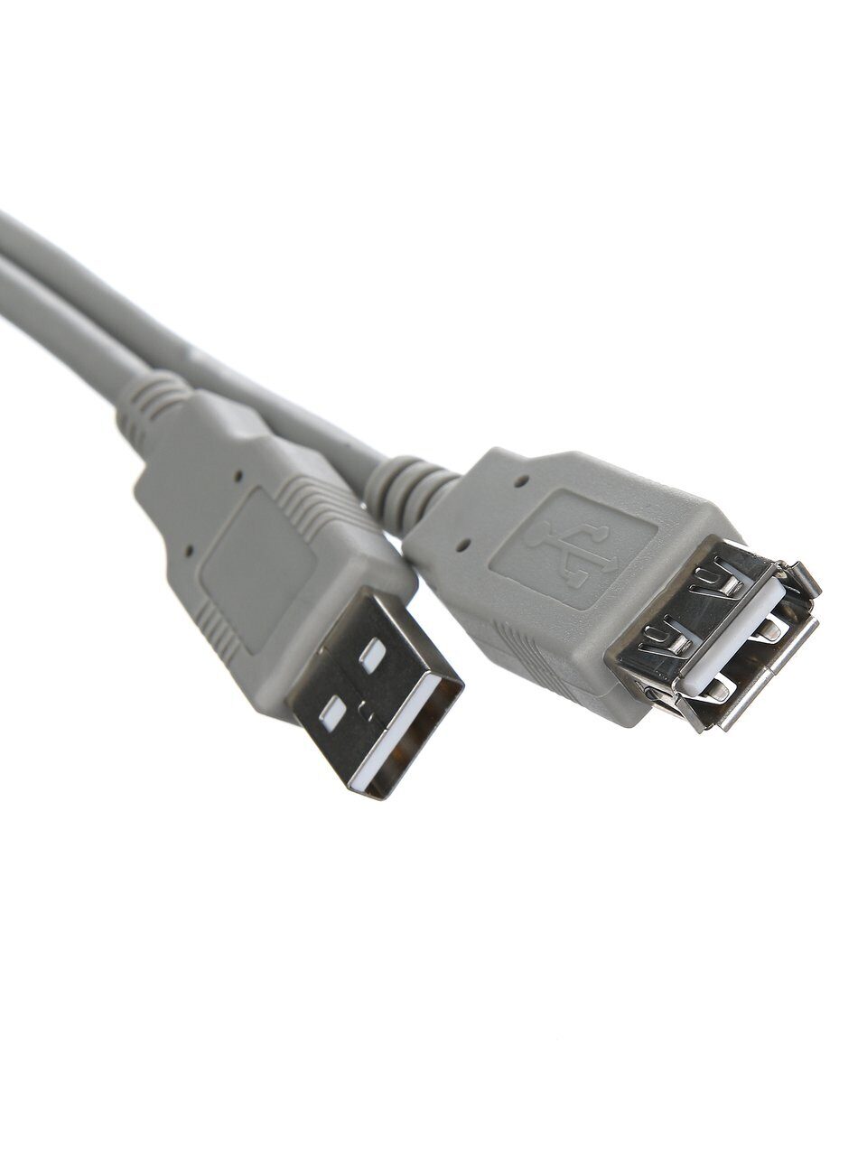 

Кабель USB 2.0(Am)-USB 2.0(Af), 1.8м, серый TV-COM (CU202-G-1.8M), 0
