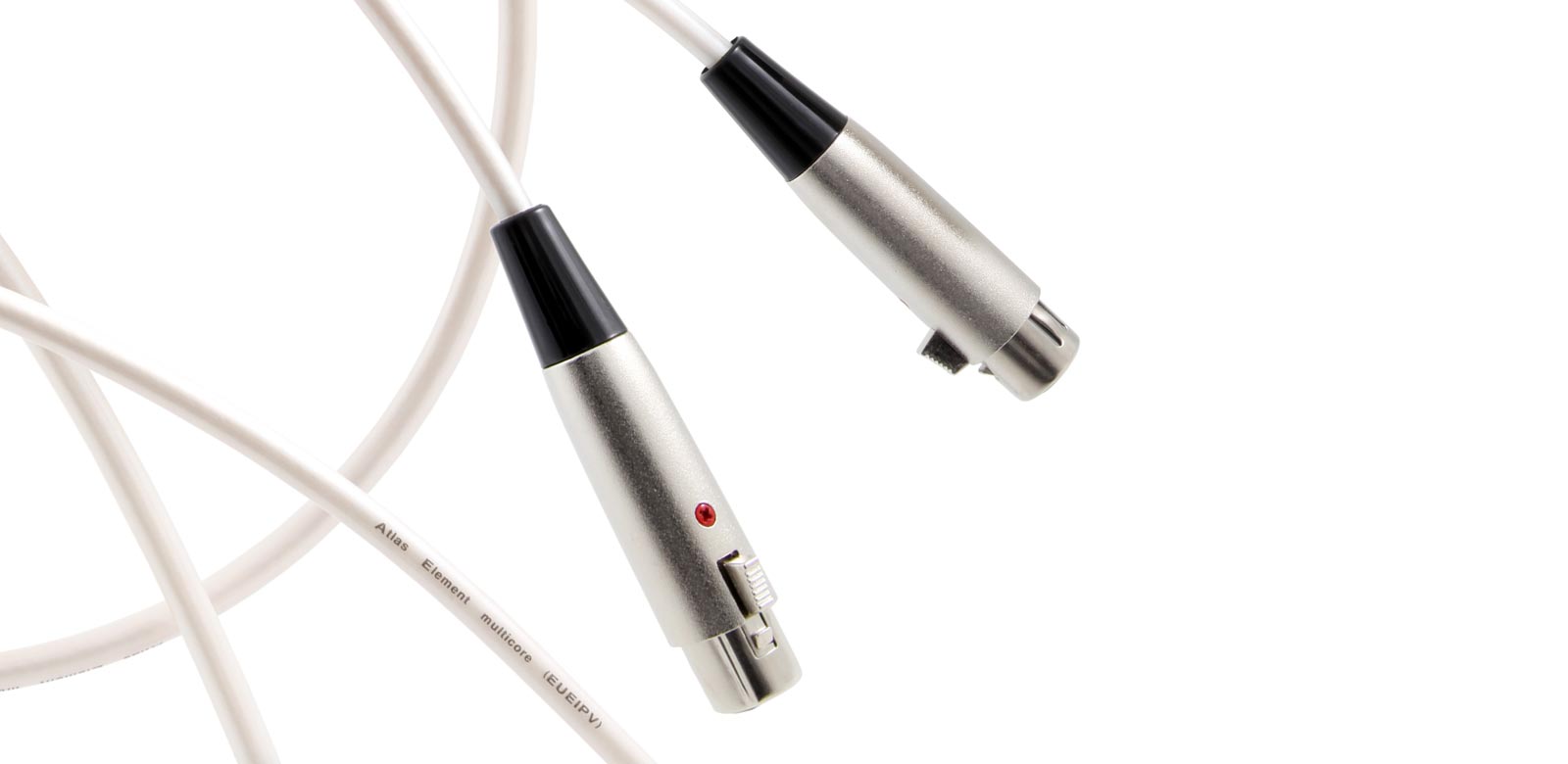 

Межблочный кабель XLR(M)-XLR(F), экранированный, 1м, белый Atlas Element Mezzo (5056453506069)