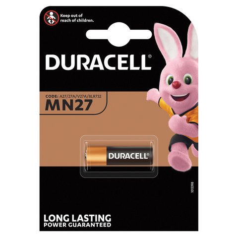 Батарея Duracell MN27, A27, 12V, 1шт. (5000394023352) - фото 1