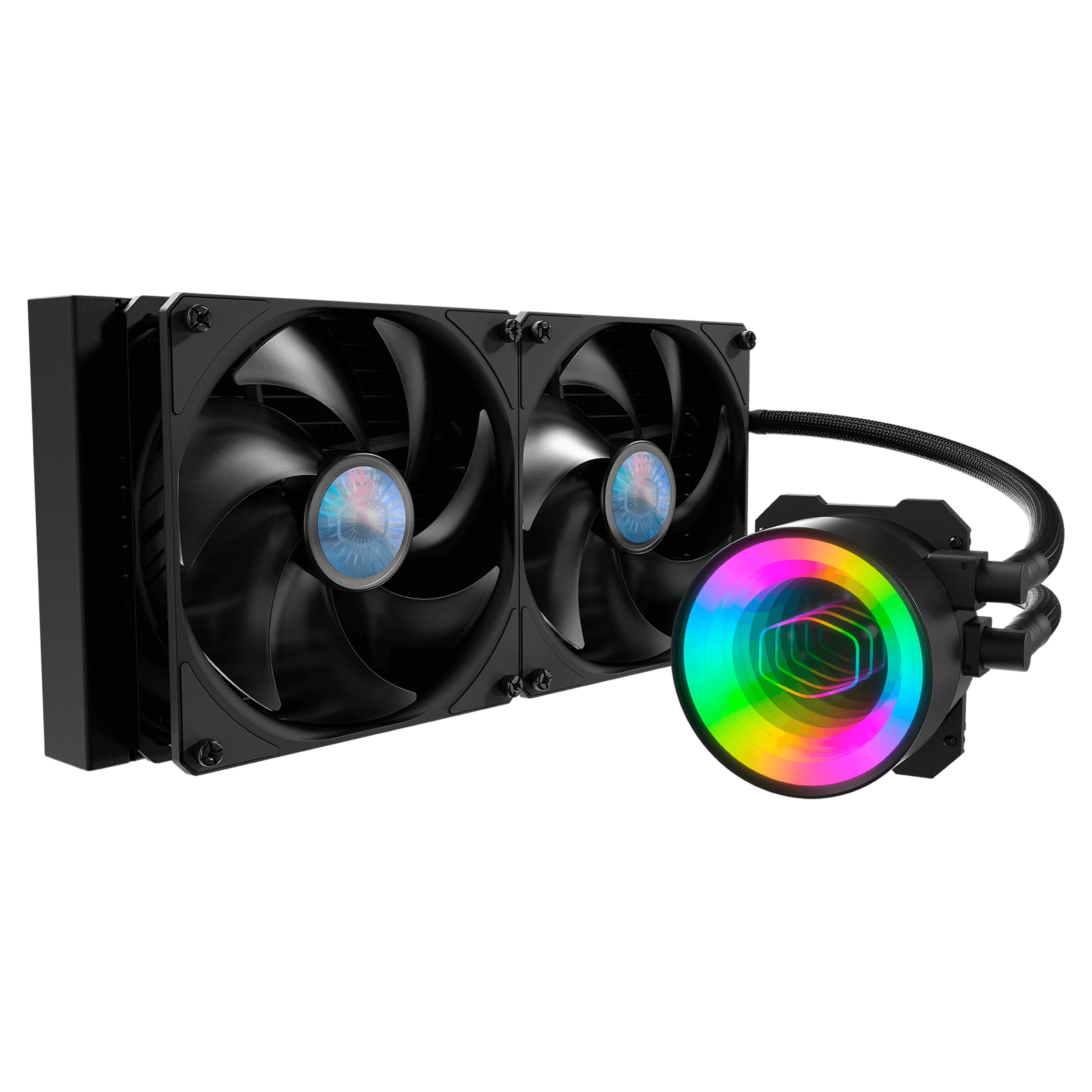 

Жидкостное охлаждение Cooler Master MASTERLIQUID ML280 MIRROR для Socket 115x/2066/2011/2011-3/1200/AM4/AM3/AM3+/FM1/AM2+/FM2/FM2+, 230 Вт, 2x140мм (MLX-D28M-A14PK-R1), MASTERLIQUID ML280 MIRROR