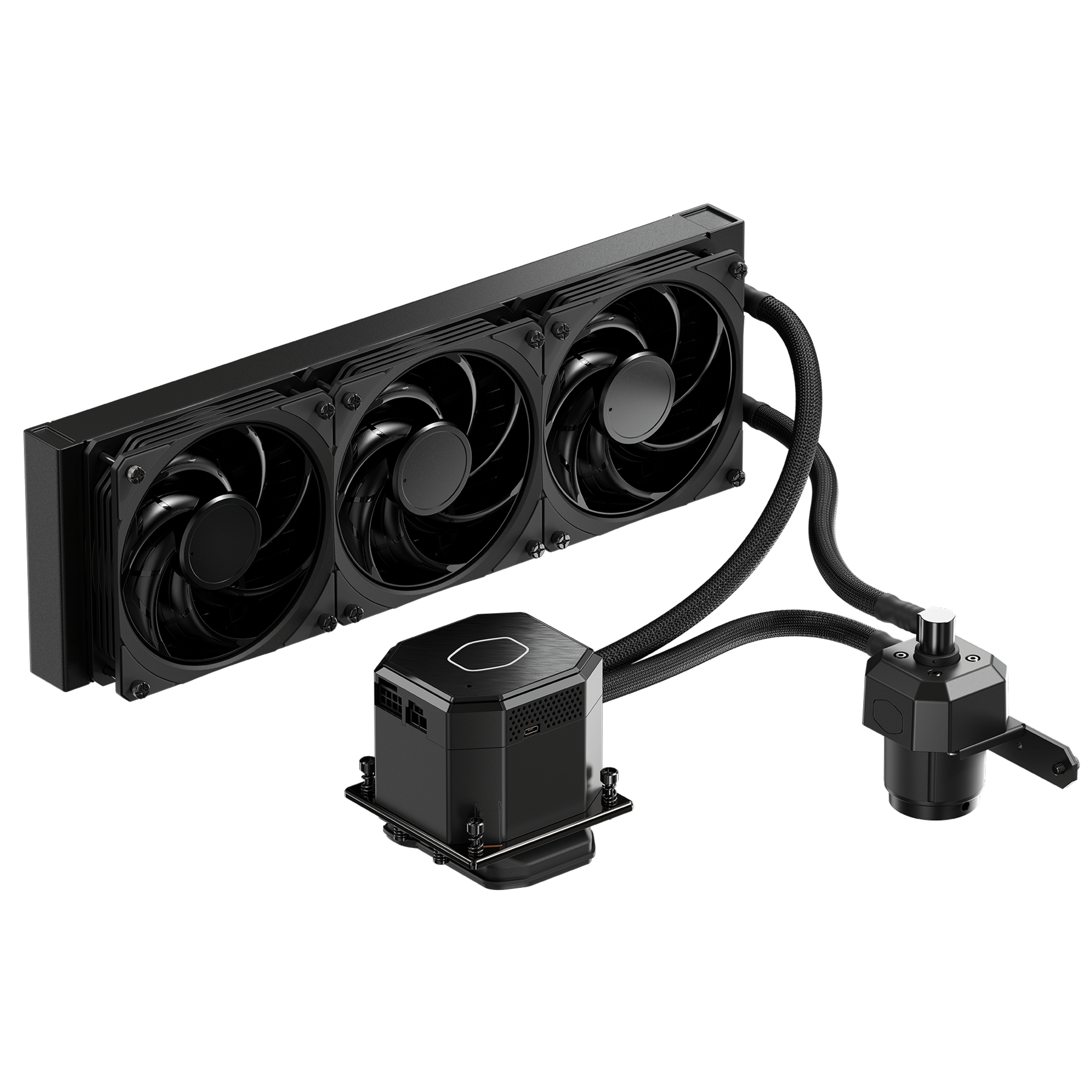 

Жидкостное охлаждение Cooler Master MASTERLIQUID ML360 SUB-ZERO для Socket 115x/2066/2011/2011-3/1200/AM4/AM3/AM3+/FM1/AM2+/FM2/FM2+, 200 Вт, 3x120мм (MLZ-D36M-A19PK-12), MASTERLIQUID ML360 SUB-ZERO