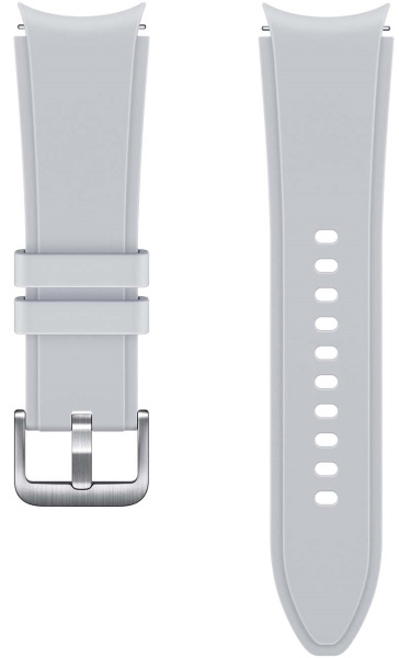 

Ремешок Samsung для Samsung Galaxy Watch 4/4 Classic, S/M, фторэластомер, серебристый (ET-SFR88SSEGRU), Ridge