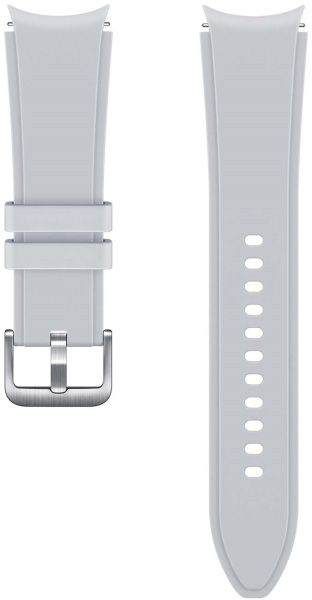 

Ремешок Samsung для Samsung Galaxy Watch 4/4 Classic, M/L, фторэластомер, серебристый (ET-SFR89LSEGRU), Ridge