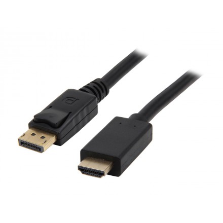 

Кабель-переходник (адаптер) DisplayPort(20M)-HDMI(19M), экранированный, 1.8 м, черный KS-is (KS-385-1.8)