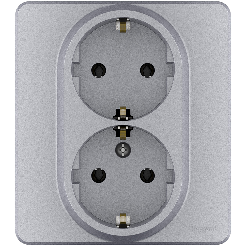 

Розетка Legrand Inspiria, скрытый монтаж, 2-х постовая, с з/к, 16A, механизм с накладкой, суппортом и рамкой, IP20, установка в одну монтажную коробку, алюминий (673752)