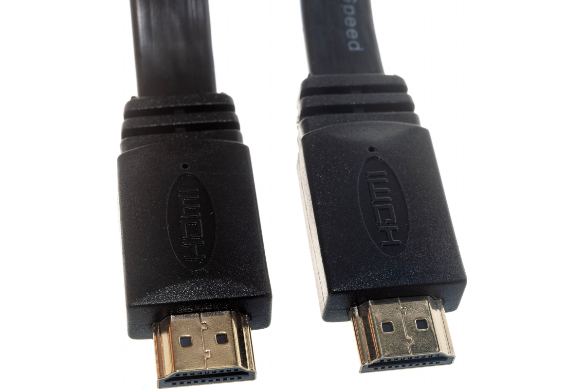 

Кабель HDMI(19M)-HDMI(19M) v2.0 4K, плоский, 1.8 м, черный Cablexpert (CC-HDMI4F-6)