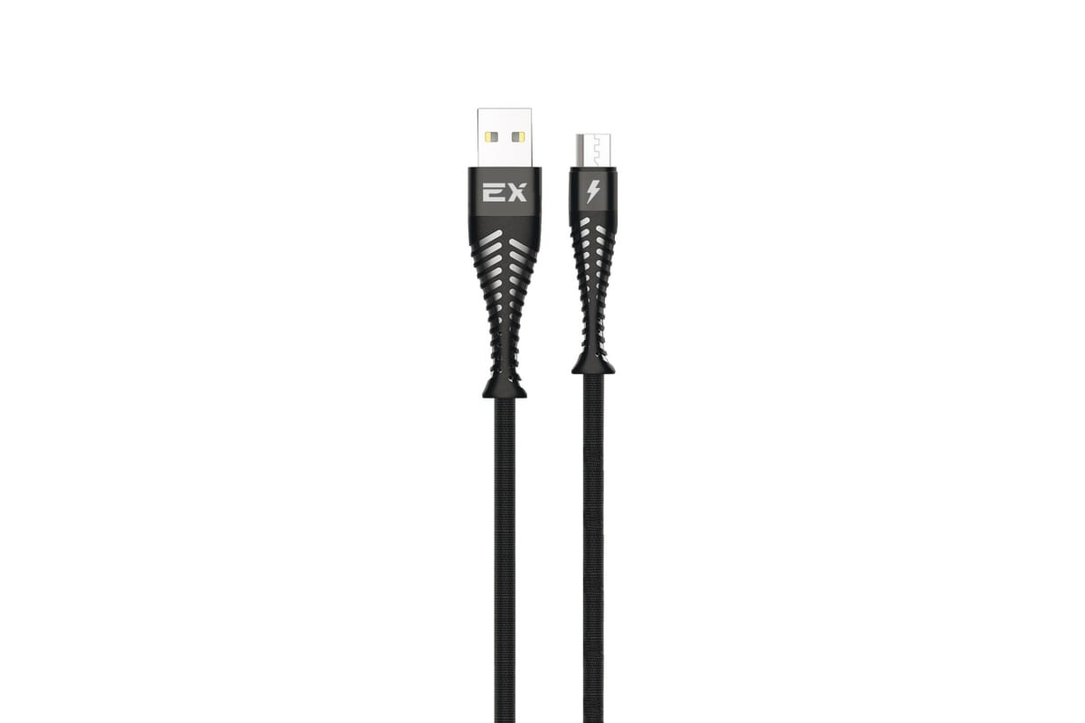 

Кабель Micro USB 2.0(Bm)-USB 2.0(Am), 2A, 1м, черный Exployd (EX-K-1017), 0
