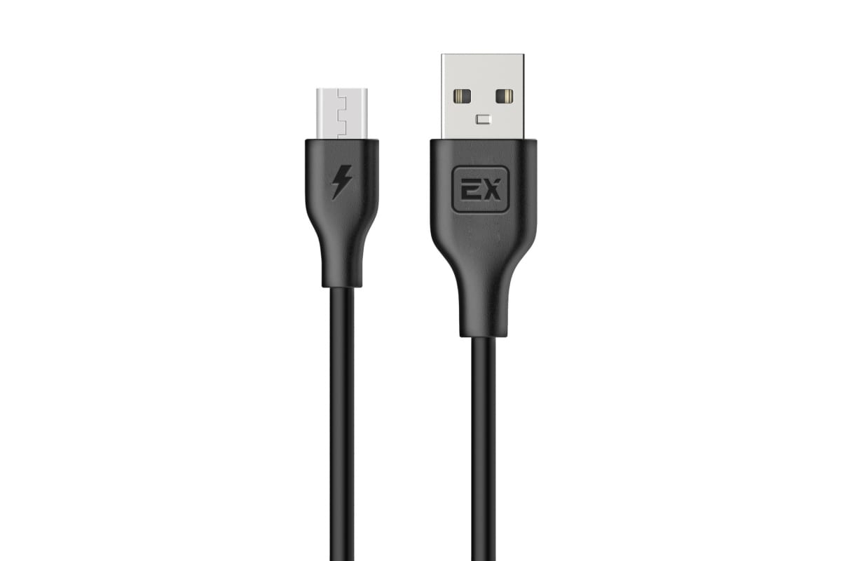 

Кабель USB 2.0(Am)-Micro USB 2.0(Bm) 2 м, черный Exployd Classic (EX-K-486)