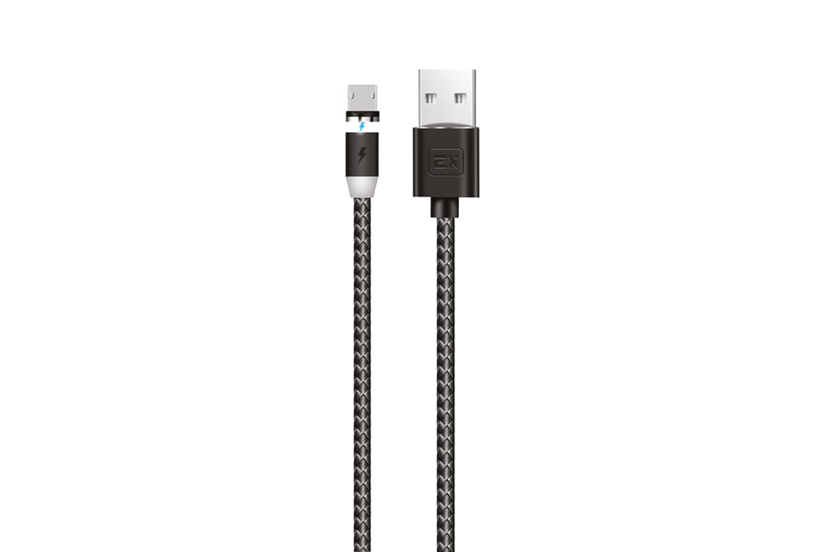 

Кабель Micro USB 2.0(Bm)-USB 2.0(Am), 2.1A, 1м, серебристый Exployd (EX-K-781), 0