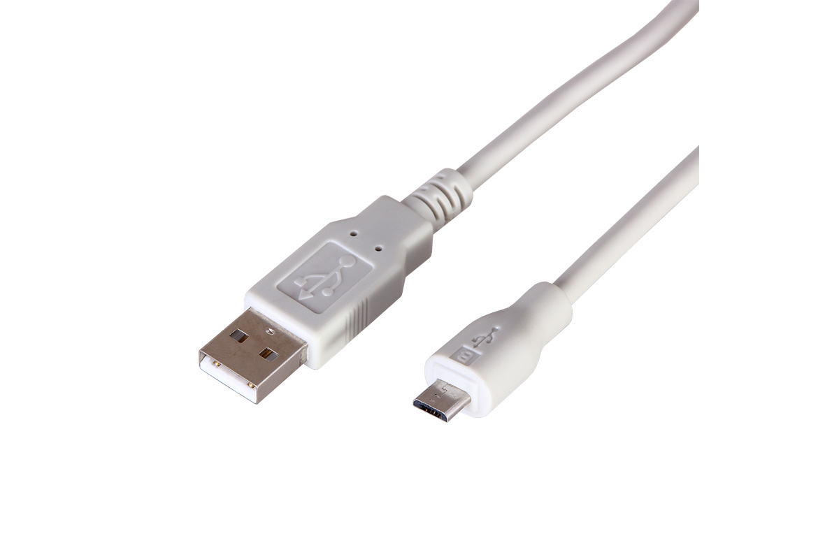 

Кабель Micro USB-USB, 1.8м, белый REXANT (18-1164)