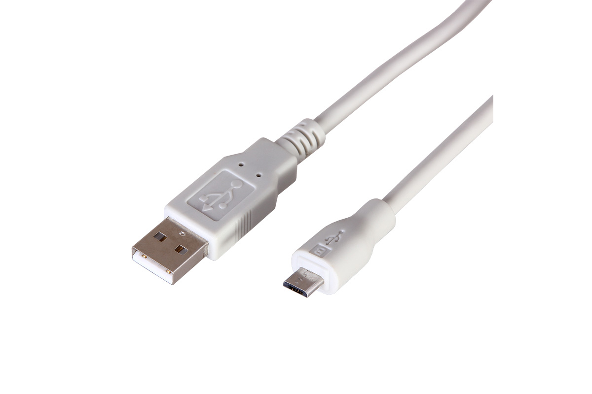 

Кабель Micro USB-USB, 3м, белый REXANT (18-1166)