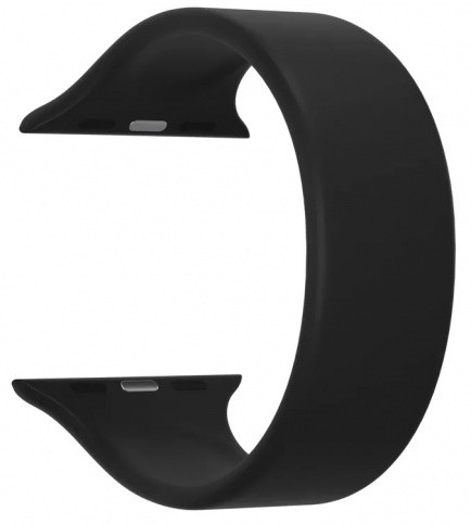 

Ремешок Lyambda Atria для Apple Watch, 42-44 мм, силикон, черный (DSJ-23-44-BK)