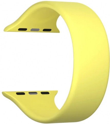 

Ремешок Lyambda Atria для Apple Watch, 42-44 мм, силикон, желтый (DSJ-23-44-YL)