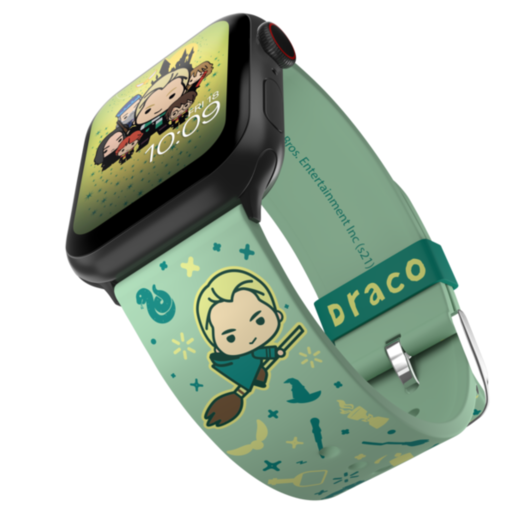 

Ремешок MobyFox для Apple Watch, 38-44 мм, силикон, зеленый (ST-WNR22HPW2012), Harry Potter - Draco Charms Edition