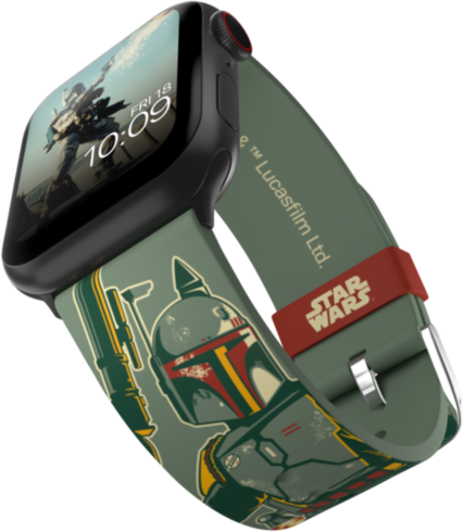 

Ремешок MobyFox для Apple Watch, 38-44 мм, силикон, зеленый (ST-DSY22STW2015), STAR WARS - Boba Fett