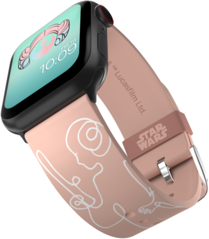 

Ремешок MobyFox для Apple Watch, 38-44 мм, силикон, розовый (ST-DSY22STW2017), STAR WARS - Leia Organa Edition