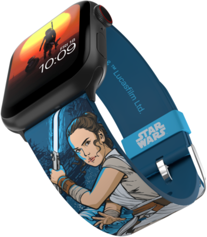 

Ремешок MobyFox для Apple Watch, 38-44 мм, силикон, синий (ST-DSY22STW2021), STAR WARS - Rey Edition
