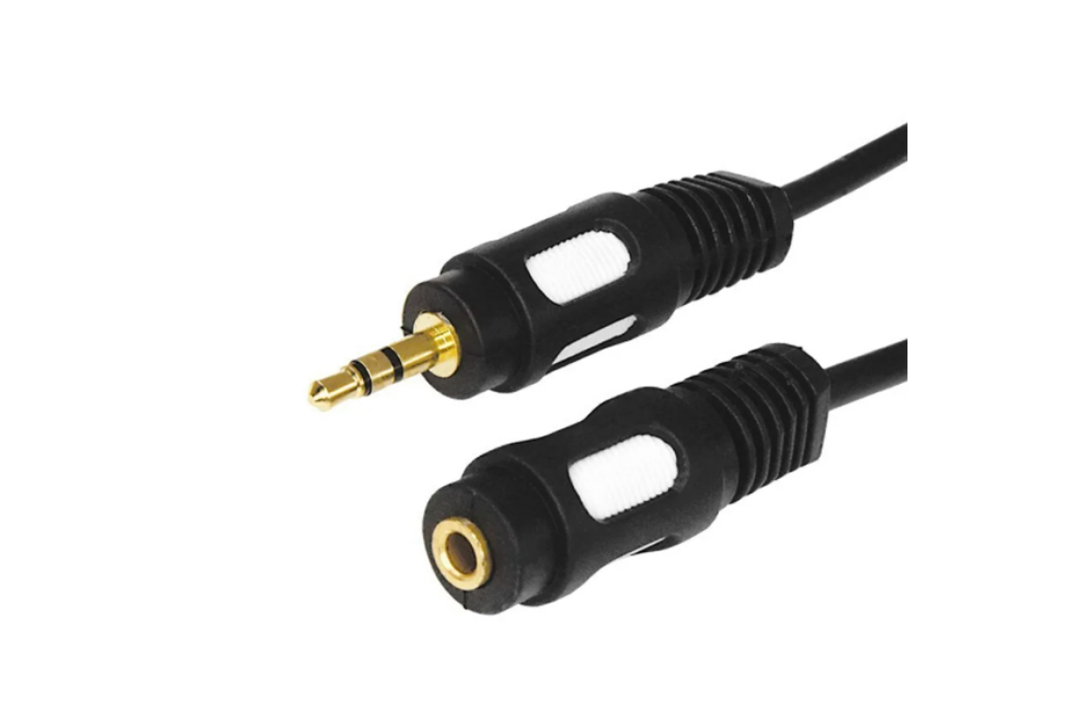 

Кабель-удлинитель Jack 3.5mm(M)-Jack 3.5mm(F), экранированный, 5м, черный REXANT (17-4016), -