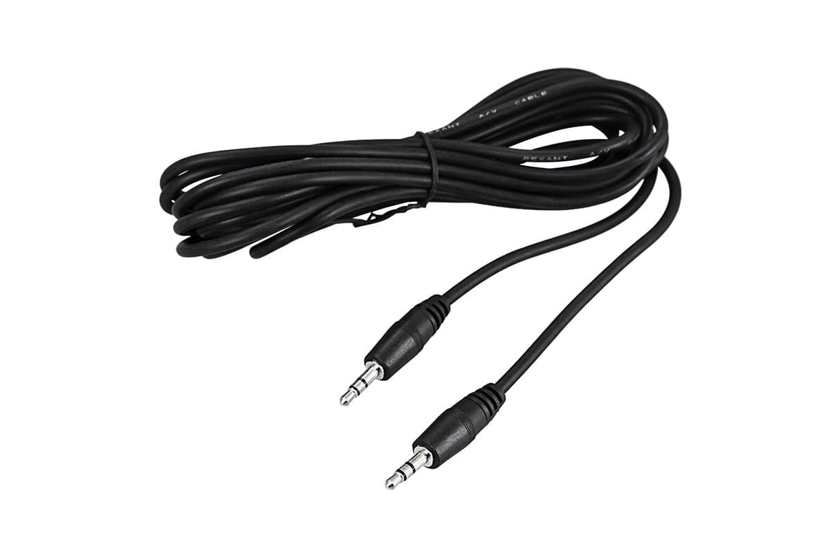 

Кабель Jack 3.5mm(M)-Jack 3.5mm(M), экранированный, 5м, черный REXANT (17-4105)