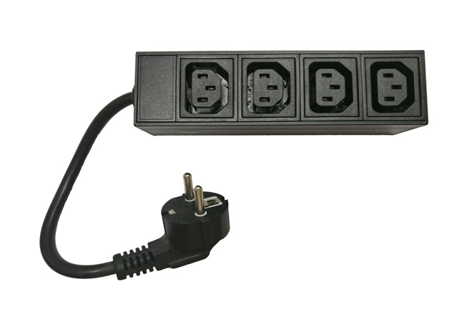 

Блок распределения питания SVC (PDU 4C13) (16А, 4xIEC-320-C13, кабель 215мм)
