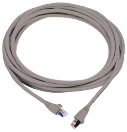 Патч-корд STP кат.6a, 7м, RJ45-RJ45, серый, экранированный, Molex (PCD-07006-0E)