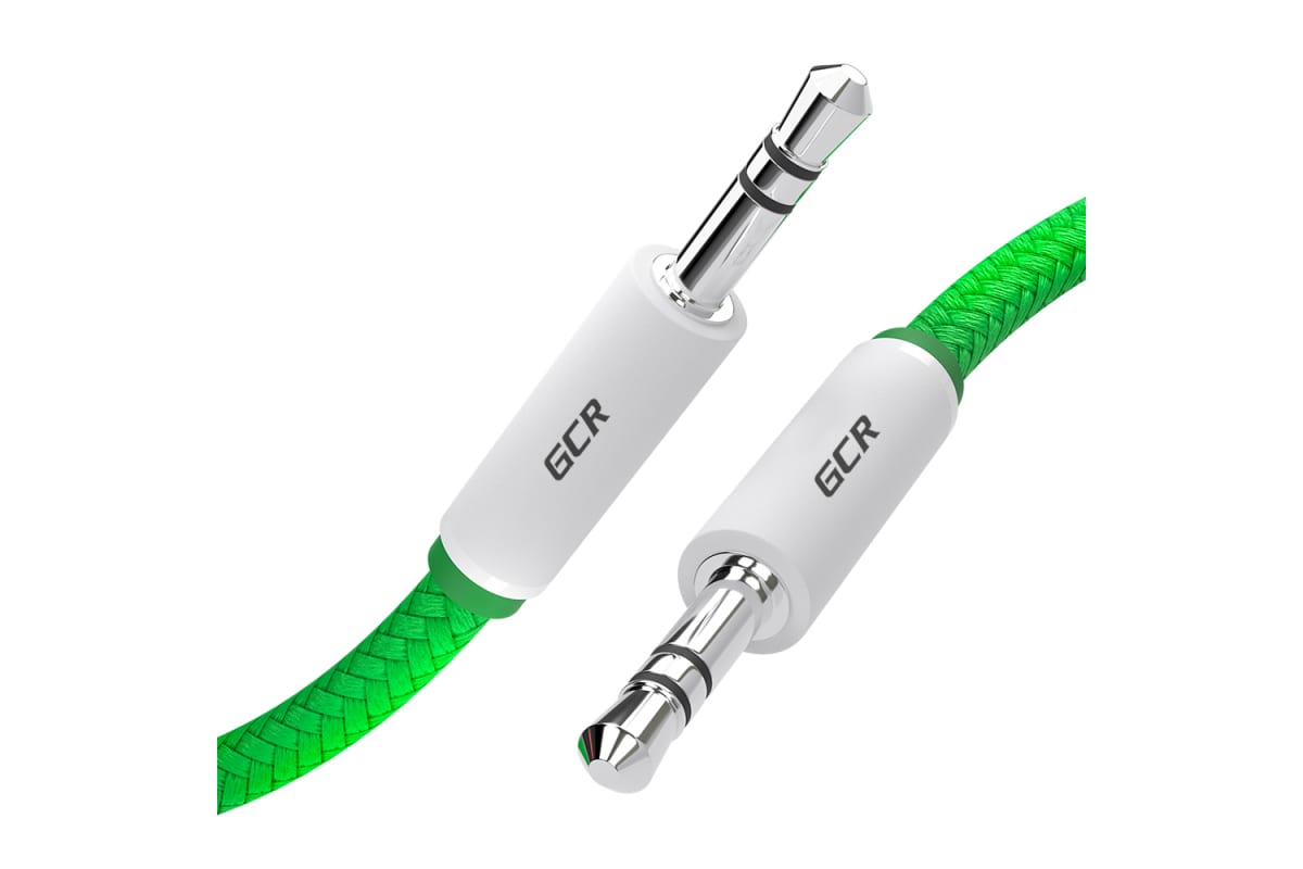 

Кабель Jack 3.5mm(M)-Jack 3.5mm(M), экранированный, 1м, зеленый GCR (VIVAVIC8262-1.0m)