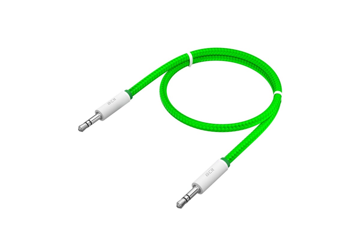 

Кабель Jack 3.5mm(M)-Jack 3.5mm(M), экранированный, 35см, зеленый GCR (VIVAVIC8262-1.5m)