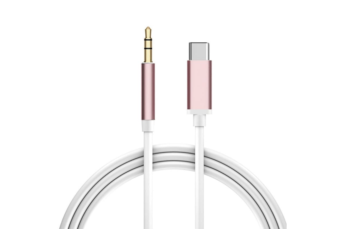 

Кабель Type-C(M)-Jack 3.5mm(M), экранированный, 1м, белый GCR (VIV52I326)