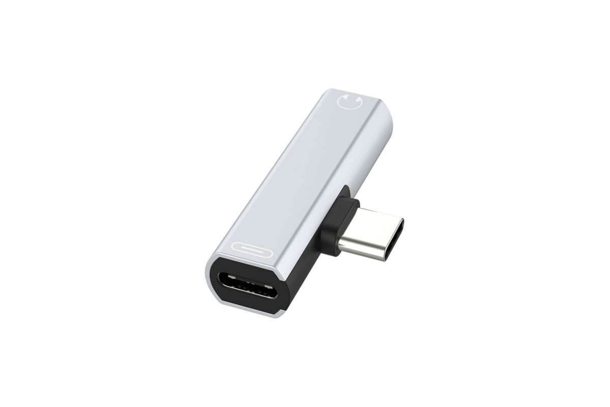 

Переходник (адаптер) USB 2.0 Type-C(m)-USB Type-C(F)/Jack 3.5mm(F), серебристый Greenconnect (VIV52I246), 0