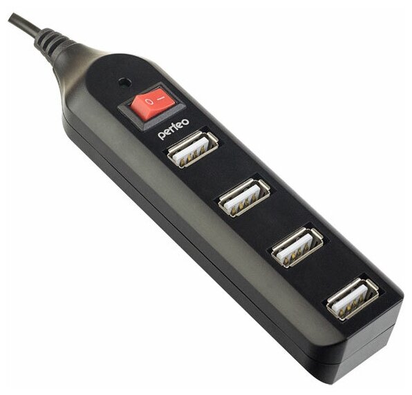 

Концентратор Perfeo PF-HYD-6001H, 4xUSB 2.0, черный (PF_A4884), PF-HYD-6001H