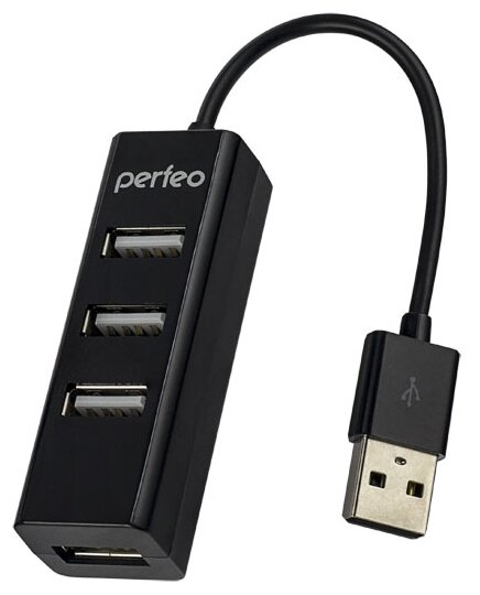 

Концентратор Perfeo PF-HYD-6010H Black, 4xUSB 2.0, черный (PF_A4525), PF-HYD-6010H Black