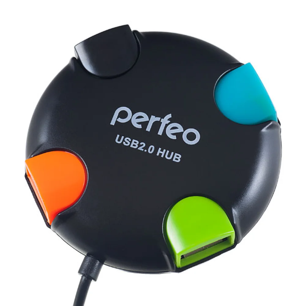 

Концентратор Perfeo PF-VI-H020 Black, 4xUSB 2.0, черный (PF_4283), PF-VI-H020 Black