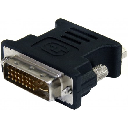Переходник (адаптер) DVI-I(29M)-VGA(15F), черный KS-is (KS-469)