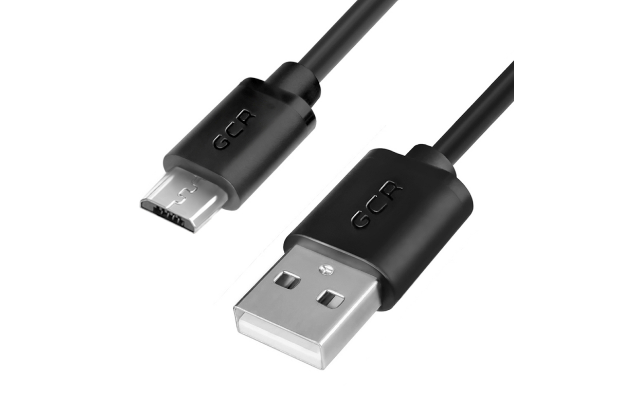 Кабель Micro USB 2.0(Bm)-USB 2.0(Am), 2.4A, 75см, черный Greenconnect (VIVUAI8MCB6-BB2S-0.75m)