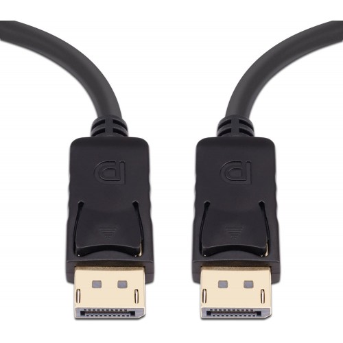 Кабель DisplayPort(20M)-DisplayPort(20M) 4K, экранированный, 1м, черный KS-is (KS-471-1) - фото 1